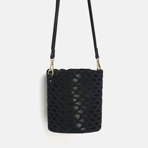 zara crochet bag